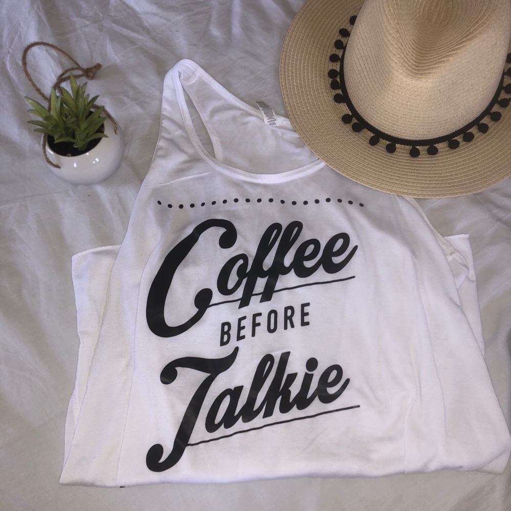 🌿Coffee Before Talkie Racerback Tank Top